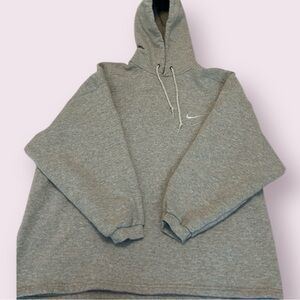 grey nike hoodie - M